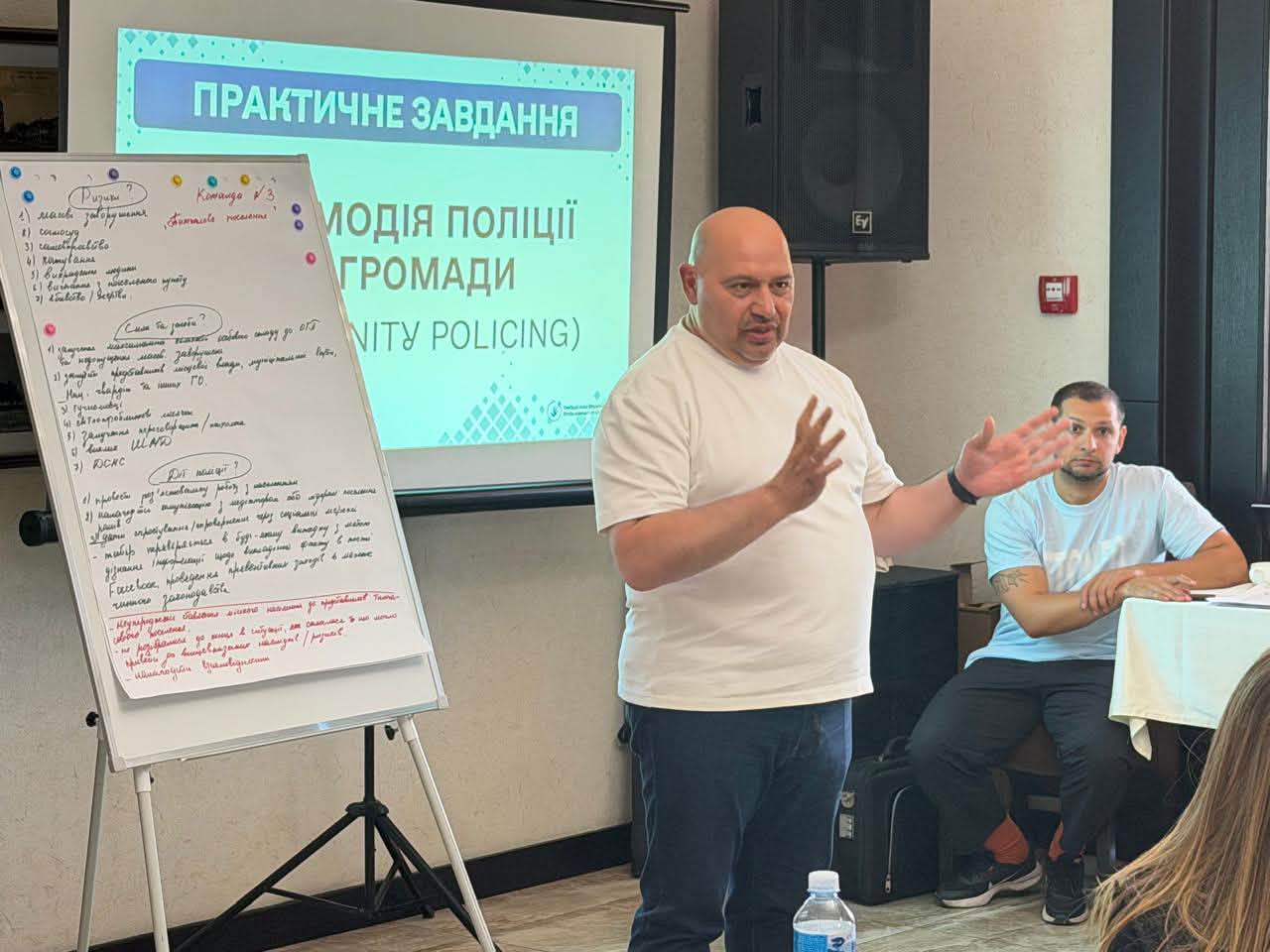 Практичне завдання про взаємодію поліції та громади (community policing): напрацювання команди на фліпчарті